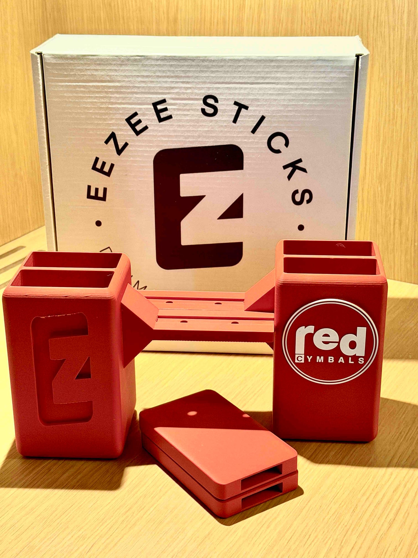 Eezeesticks Drum Accessories Drum Stick Holder Red Cymbals EZ Stick Holder by Eezeesticks Drum Accessories Red Cymbals EZ Stick Holder by Eezeesticks Drum Accessories