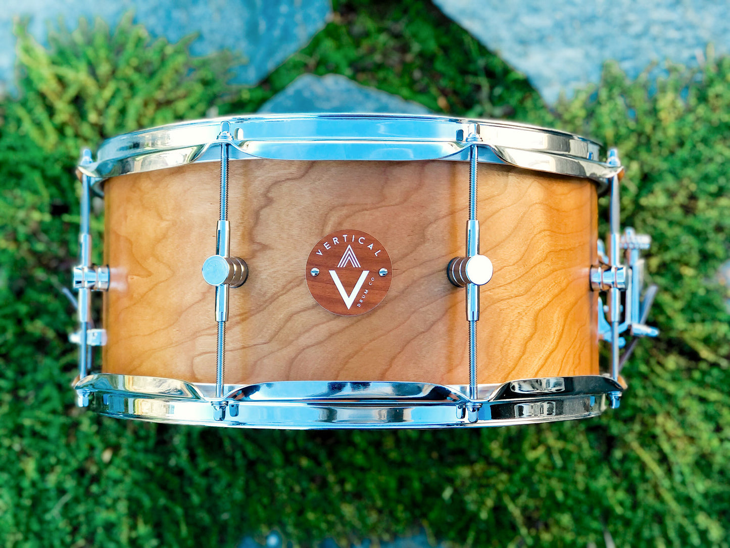 Vertical Drum Co. Intro 6.5×14” 6-Ply Snare Drum Cherry