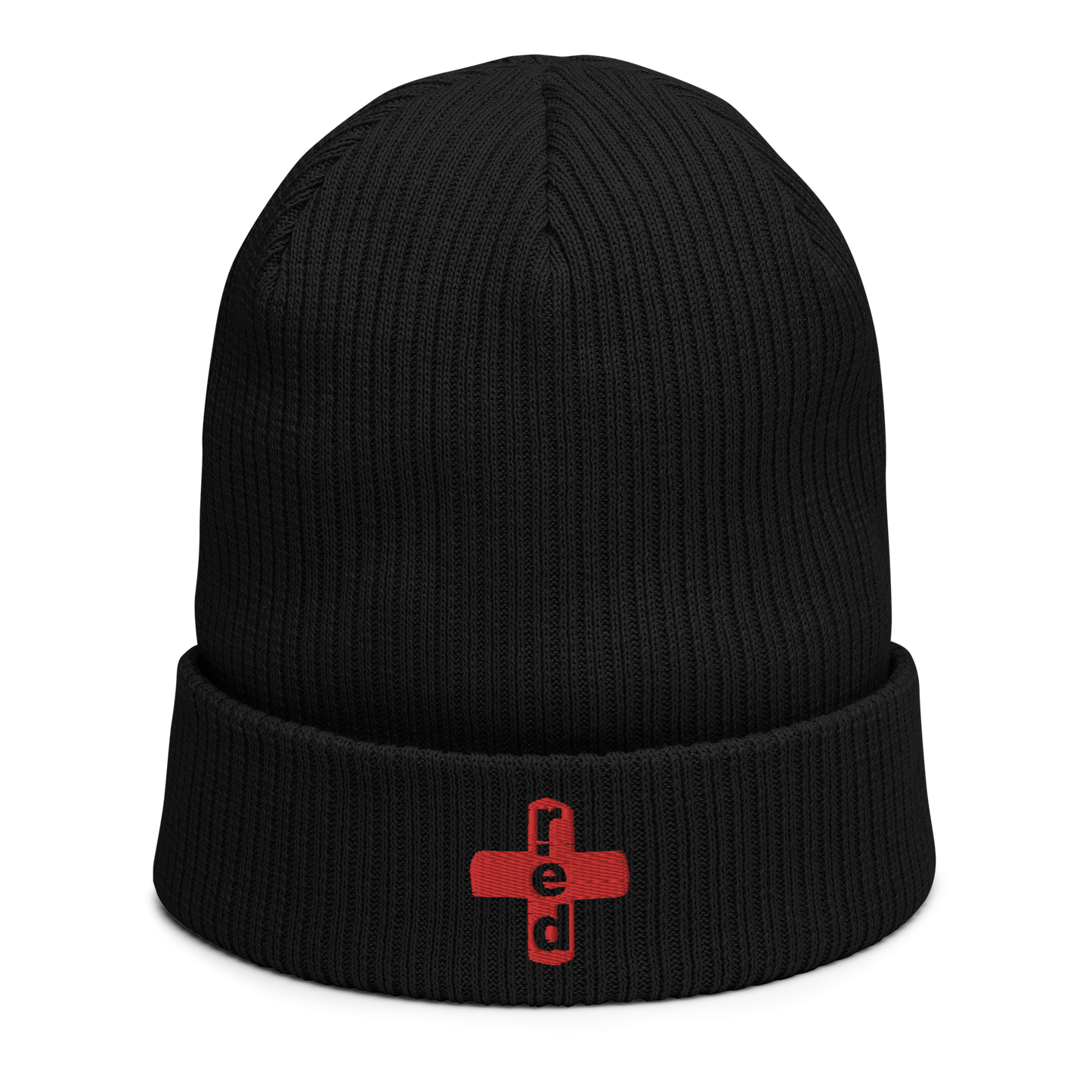 Beanies - Red For Your Head! Plus logo