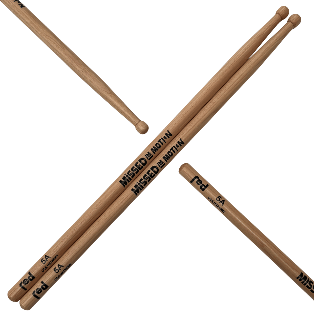 Red Cymbals Drum Sticks Red Drumsticks Limited Edition Missed in Motion Sticks Red Drumsticks Limited Edition Missed in Motion Sticks