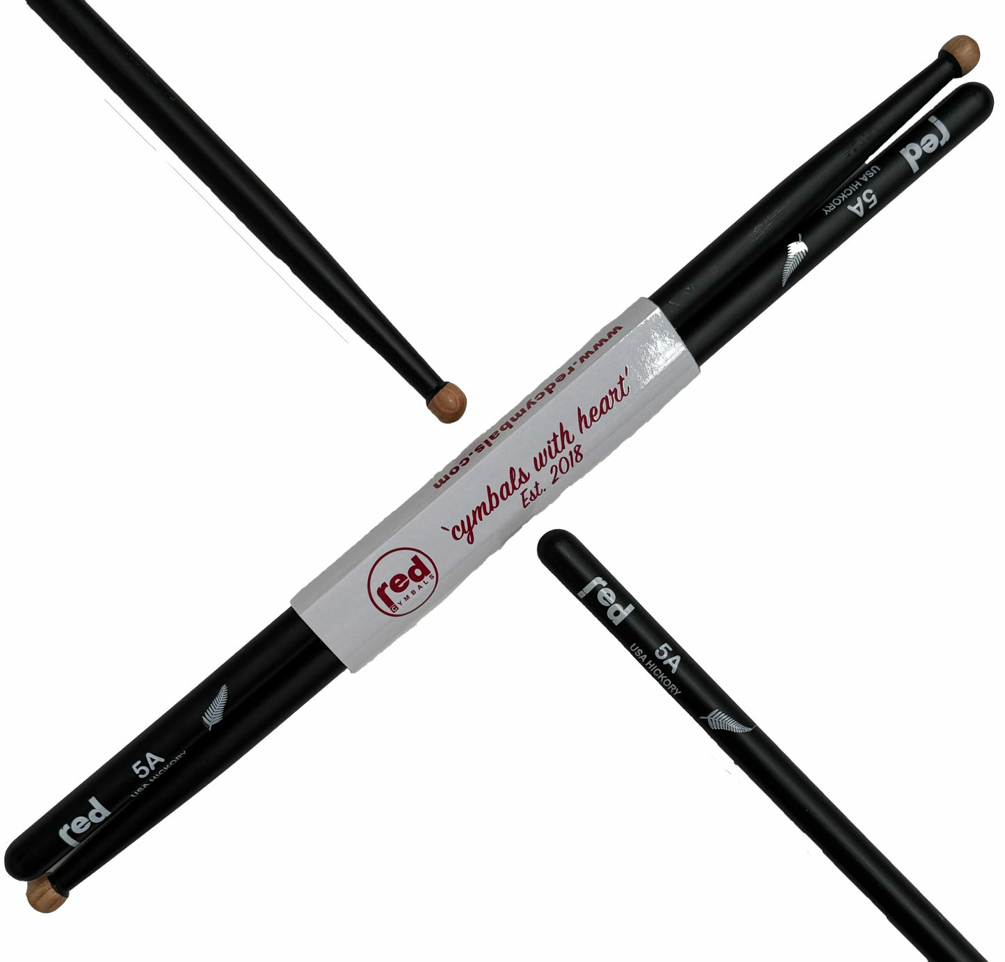 Red Cymbals Drum Sticks Red Drumsticks Silver Fern Sticks Black or Silver Red Drumsticks Silver Fern Sticks Black or Silver