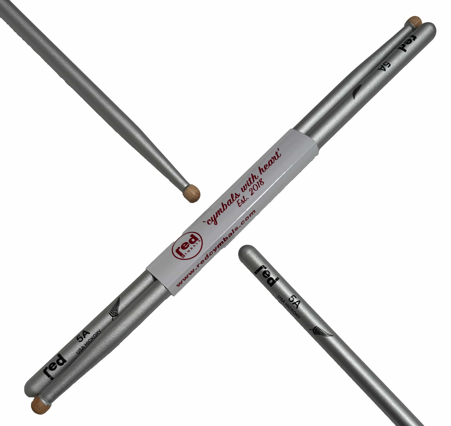 Red Cymbals Drum Sticks Red Drumsticks Silver Fern Sticks Black or Silver Red Drumsticks Silver Fern Sticks Black or Silver
