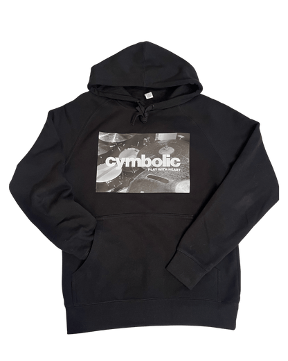 Red Cymbals Hoodie Cymbolic 'Play With Heart' Graphic Hoodie or Tshirt Cymbolic 'Play With Heart' Graphic Hoodie or Tshirt