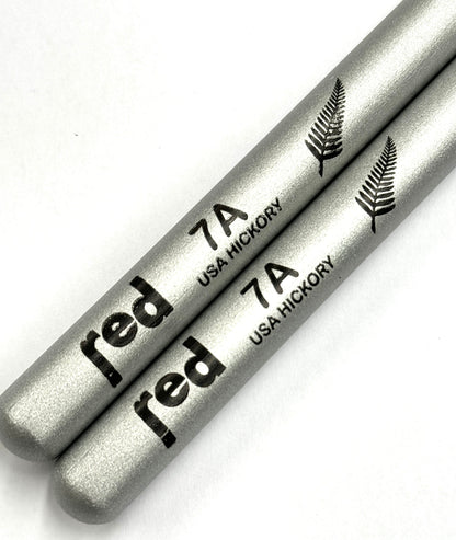 Red Cymbals Drum Sticks Red Drumsticks Silver Fern Sticks Black or Silver Red Drumsticks Silver Fern Sticks Black or Silver