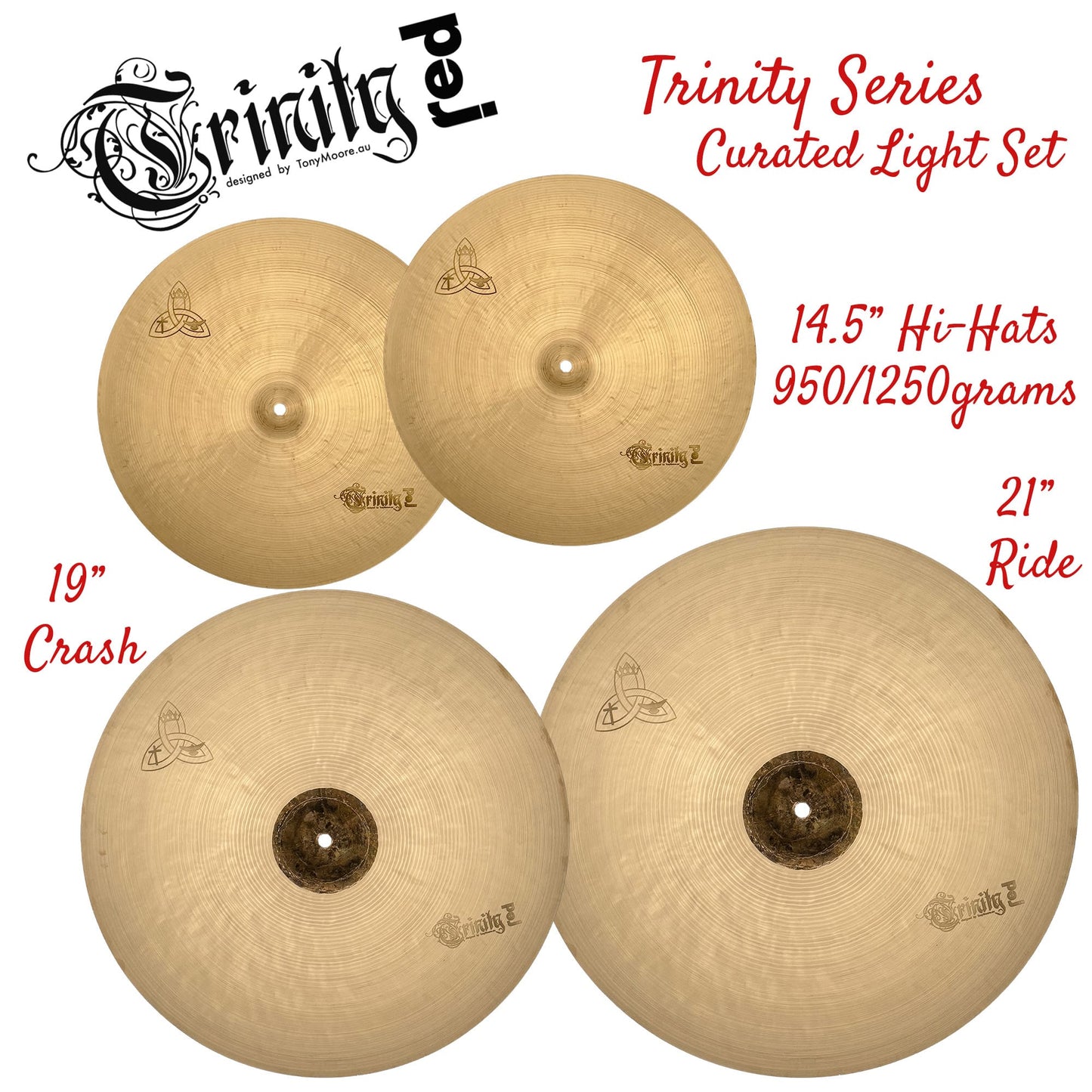 Red Cymbals Trinity Series Cymbals Trinity Series Cymbals Trinity Series Curated Set 