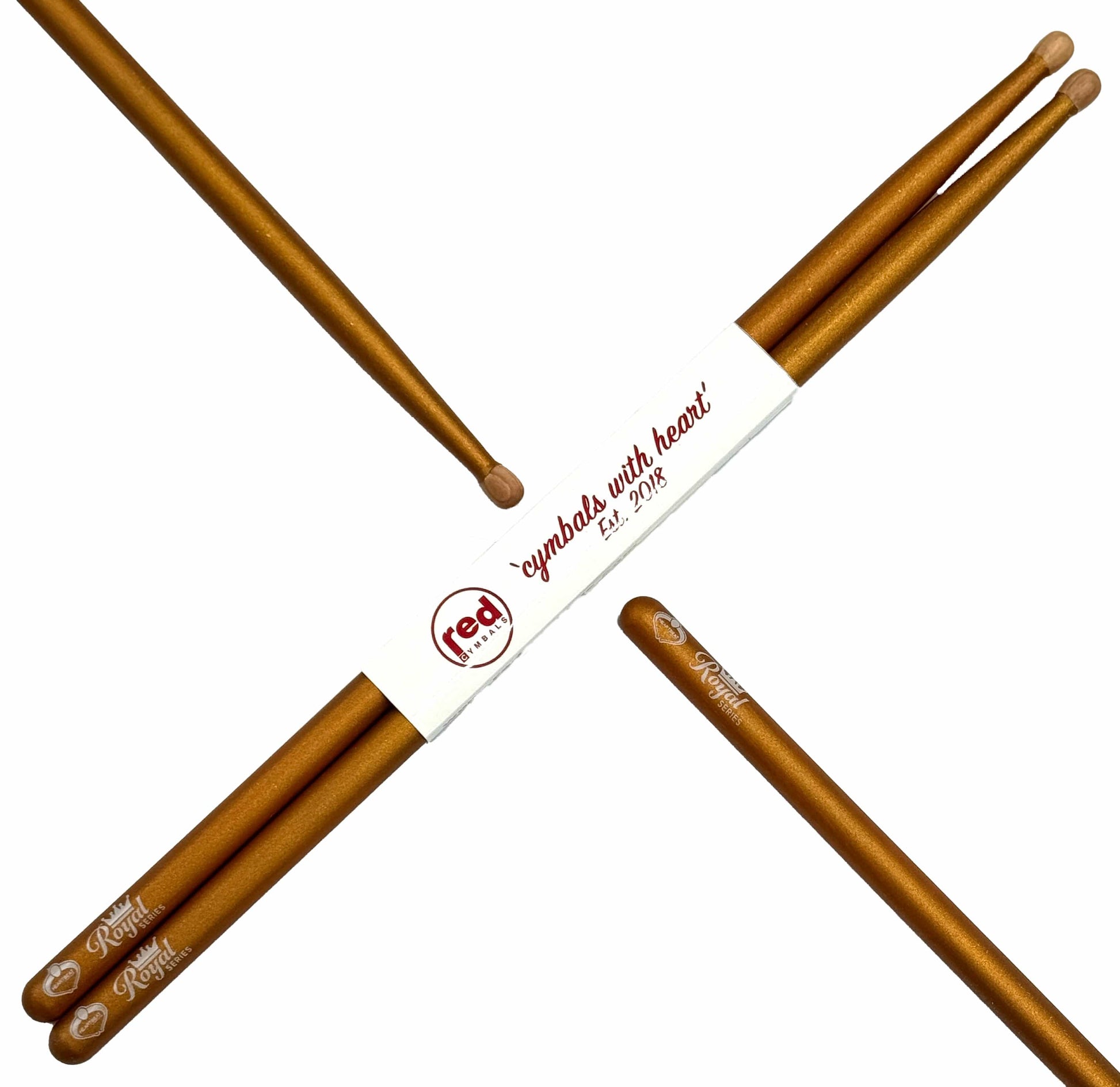 Red Cymbals Drum Sticks Red Drumsticks Royal Series 5A Oval Tip Red Drumsticks Royal Series 5A Oval Tip