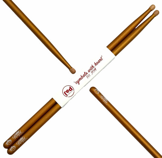 Red Cymbals Drum Sticks Red Drumsticks Royal Series 5A Oval Tip Red Drumsticks Royal Series 5A Oval Tip