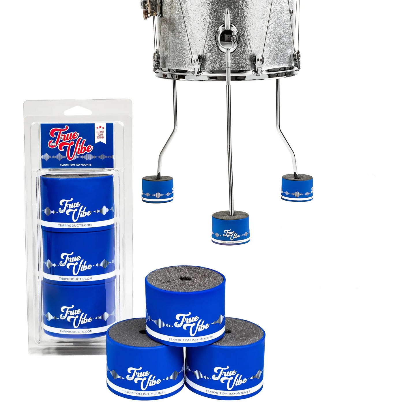 TnR Products Drum Isolation Moiunt True Vibe Original Red, Blue or Black Drum Isolation Mounts True Vibe Original Red, Blue or Black Drum Isolation Mounts