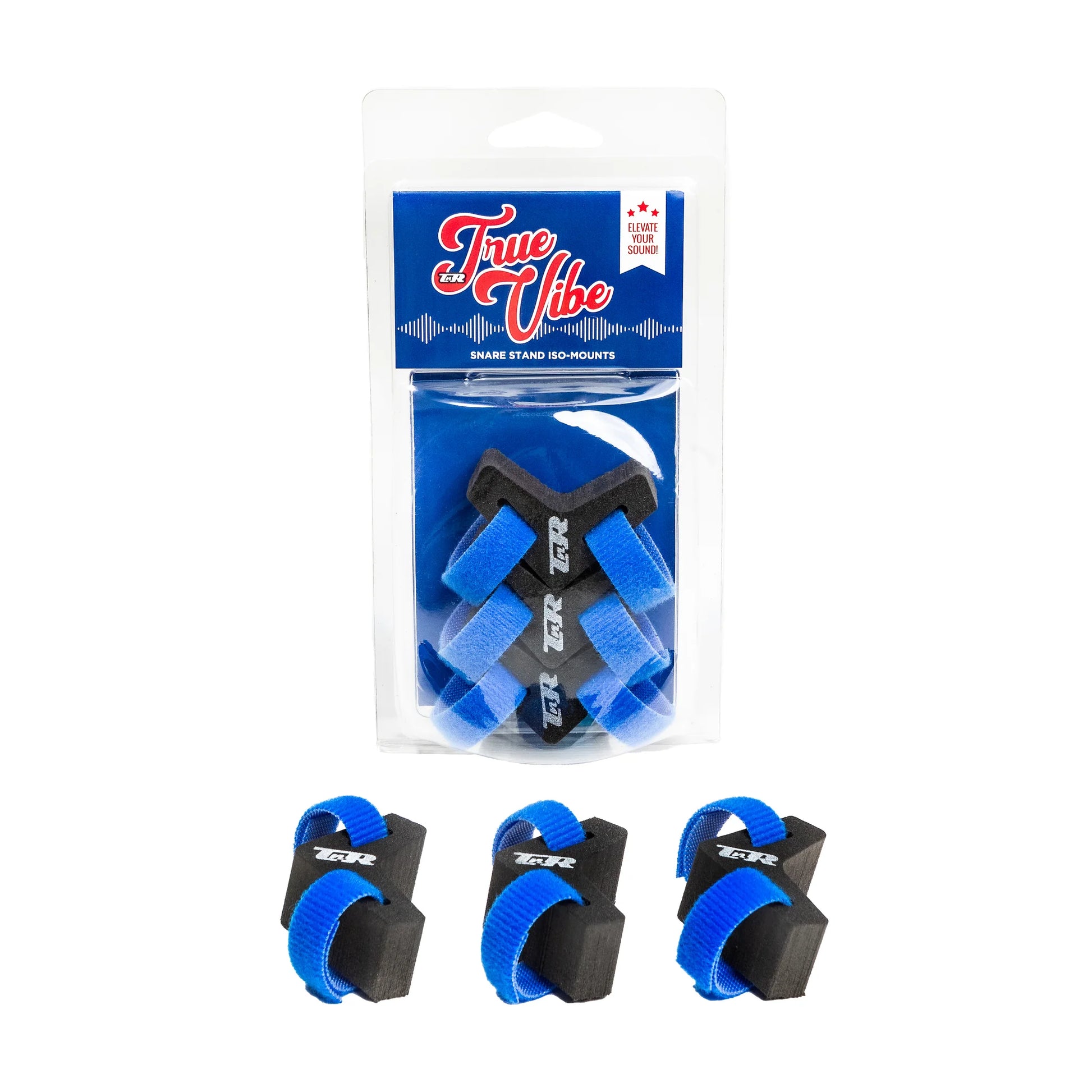True Vibe 'Little' Snare Stand Isolation Mounts RED, BLUE or BLACK Label Blue Label Limited Edition