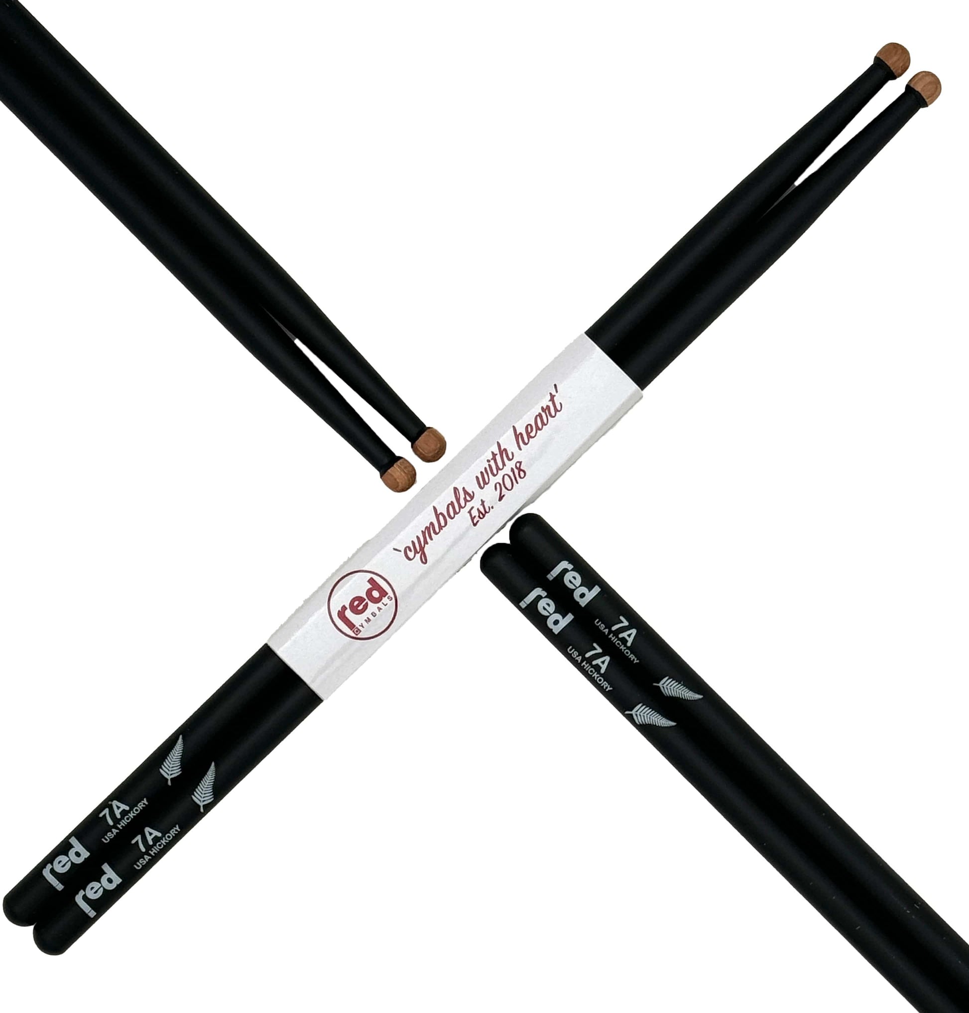Red Cymbals Drum Sticks Red Drumsticks Silver Fern Sticks Black or Silver Red Drumsticks Silver Fern Sticks Black or Silver