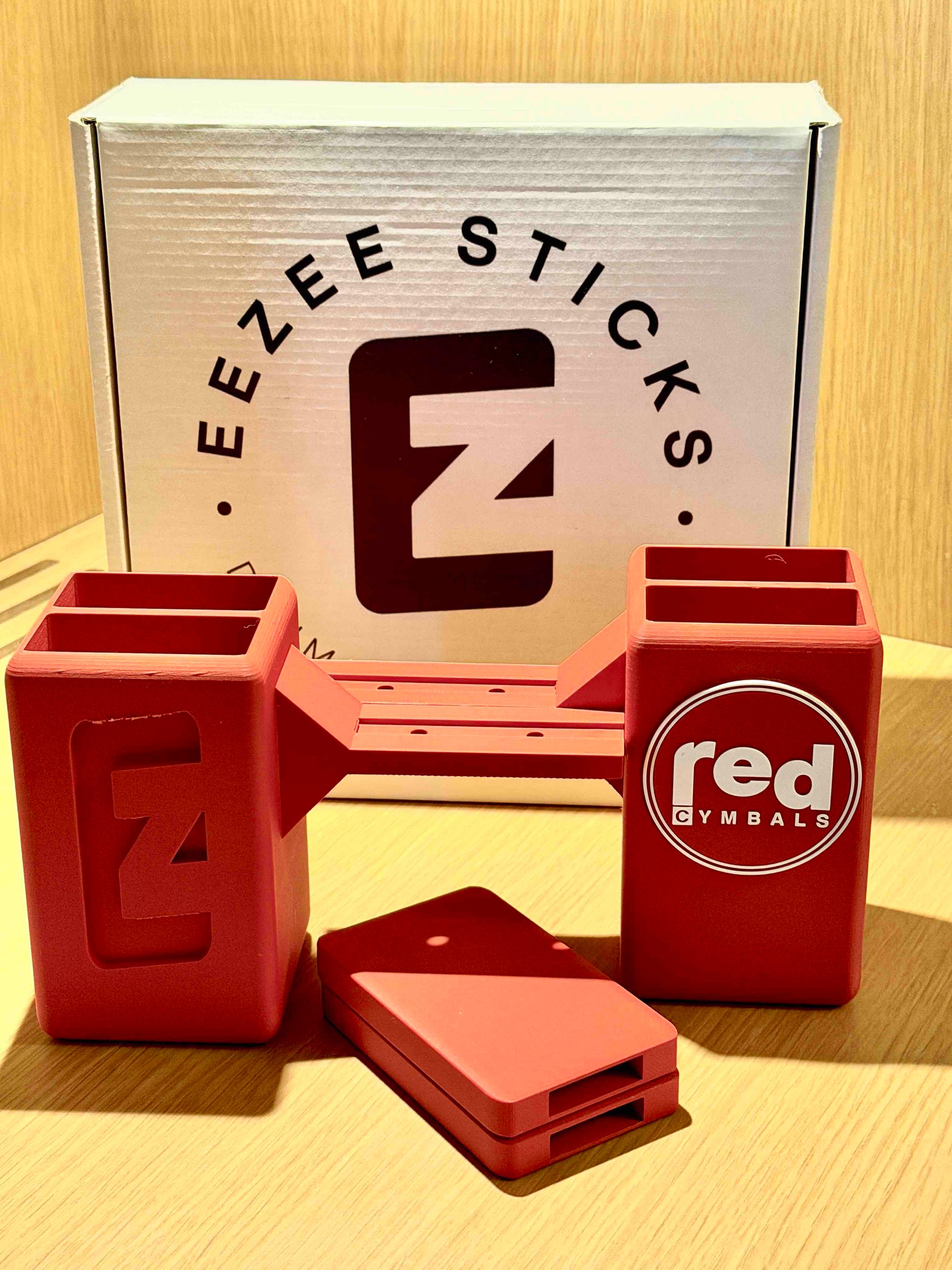 Eezeesticks Drum Accessories Drum Stick Holder Red Cymbals EZ Stick Holder by Eezeesticks Drum Accessories Red Cymbals EZ Stick Holder by Eezeesticks Drum Accessories
