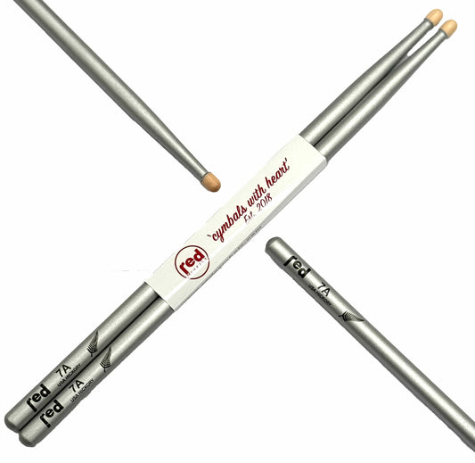 Red Cymbals Drum Sticks Red Drumsticks Silver Fern Sticks Black or Silver Red Drumsticks Silver Fern Sticks Black or Silver