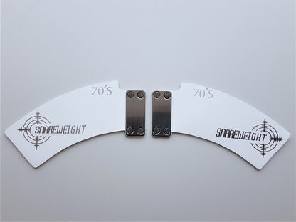 Snareweight 70s Insert for Brass #5 (Pair) Black or White White