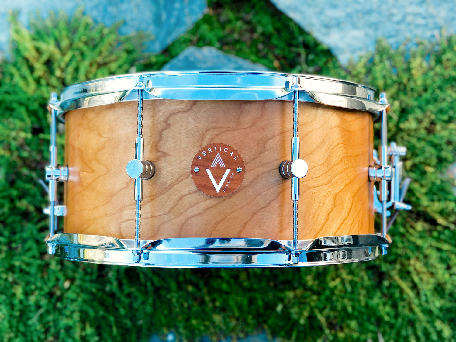 Vertical Drum Co. Intro 6.5×14” 6-Ply Snare Drum Cherry