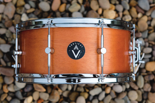 Vertical Drum Co. Intro 6.5×14” 6-Ply Snare Drum Mahogany