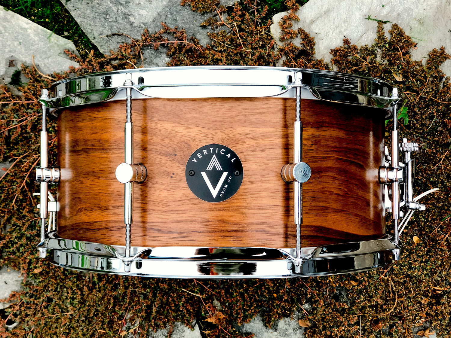 Vertical Drum Co. Intro 6.5×14” 6-Ply Snare Drum Walnut