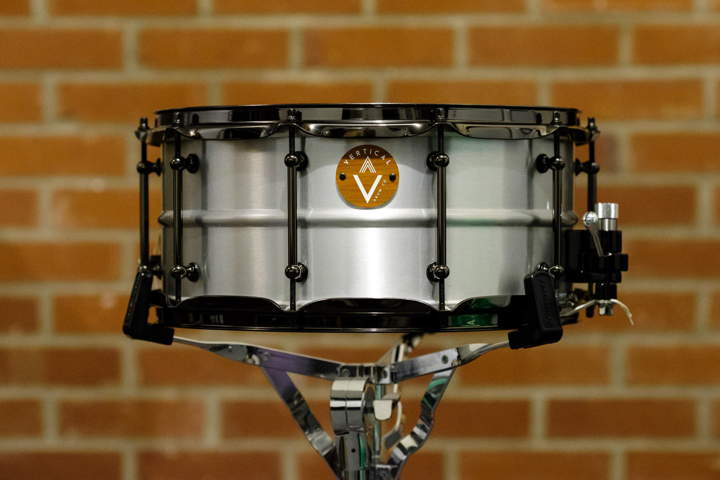 Vertical Drum Co. Pre-Chorus 14" x 6.5" Aluminium Snare Drum Black with Trick Throw